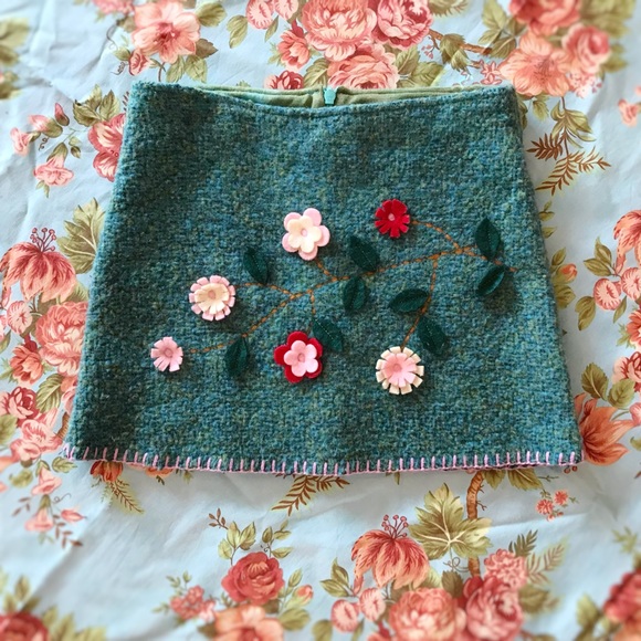 Little Mass stretchy felted wool skirt, Mod/Retro/Vintage 🌸 - Picture 2 of 6